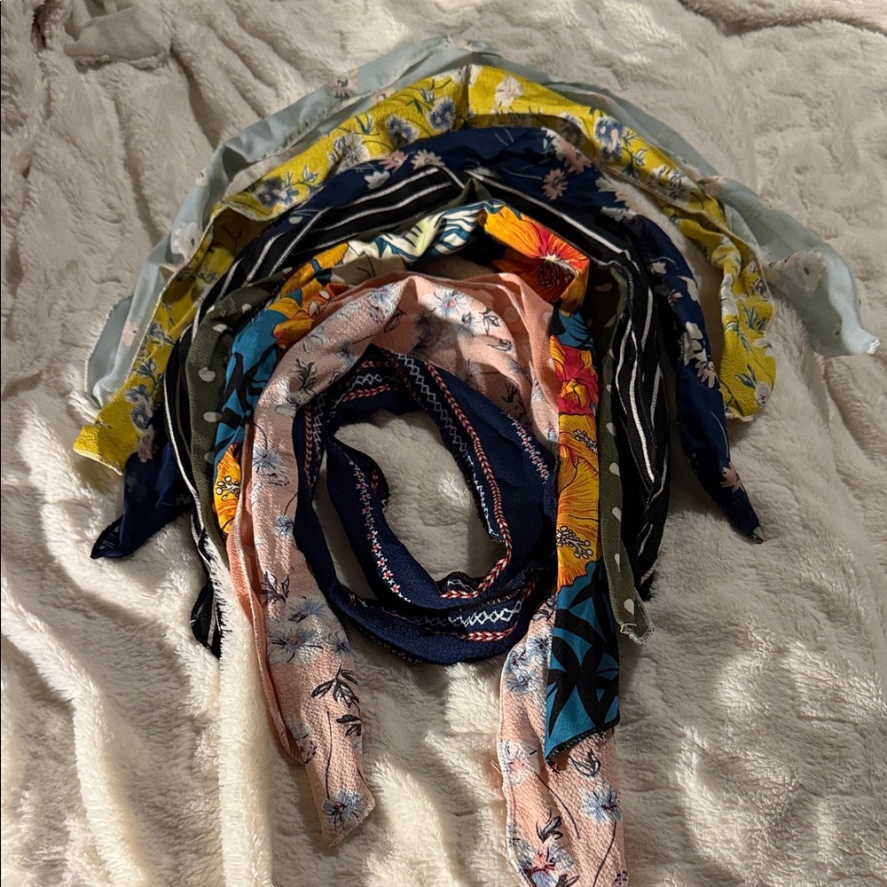 9 Floral/Patterned Women's Headbands Set